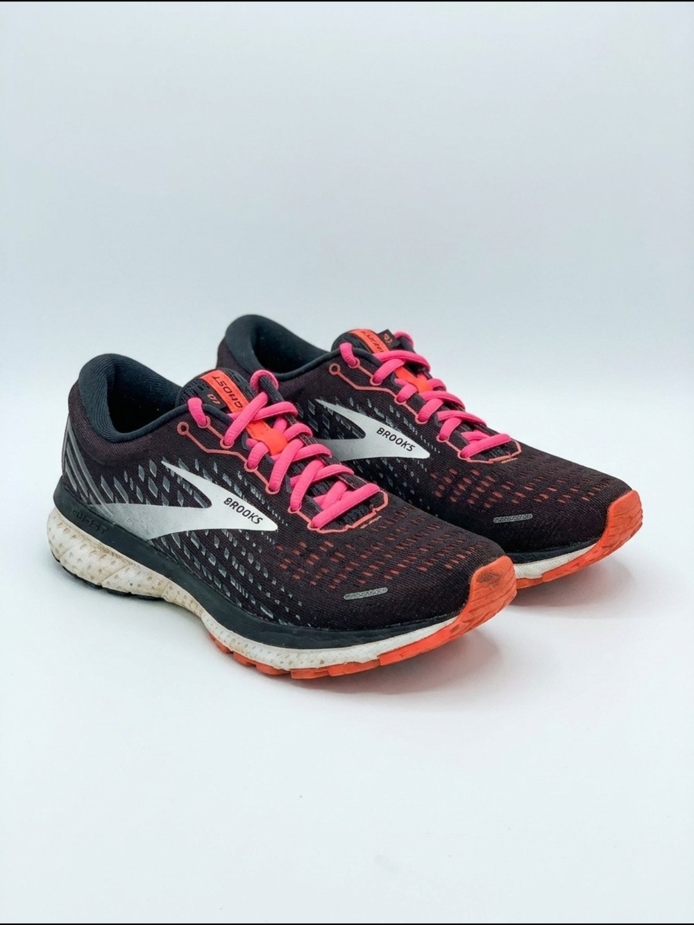 Brooks Women's Black and Coral Running Shoes